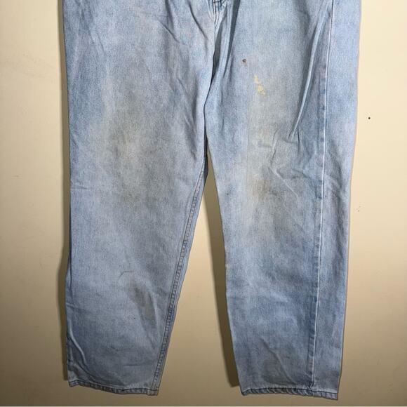 VINTAGE LEVIS Silver Tab Grunge distressed high rise dad jeans 34x30 - Picture 6 of 6